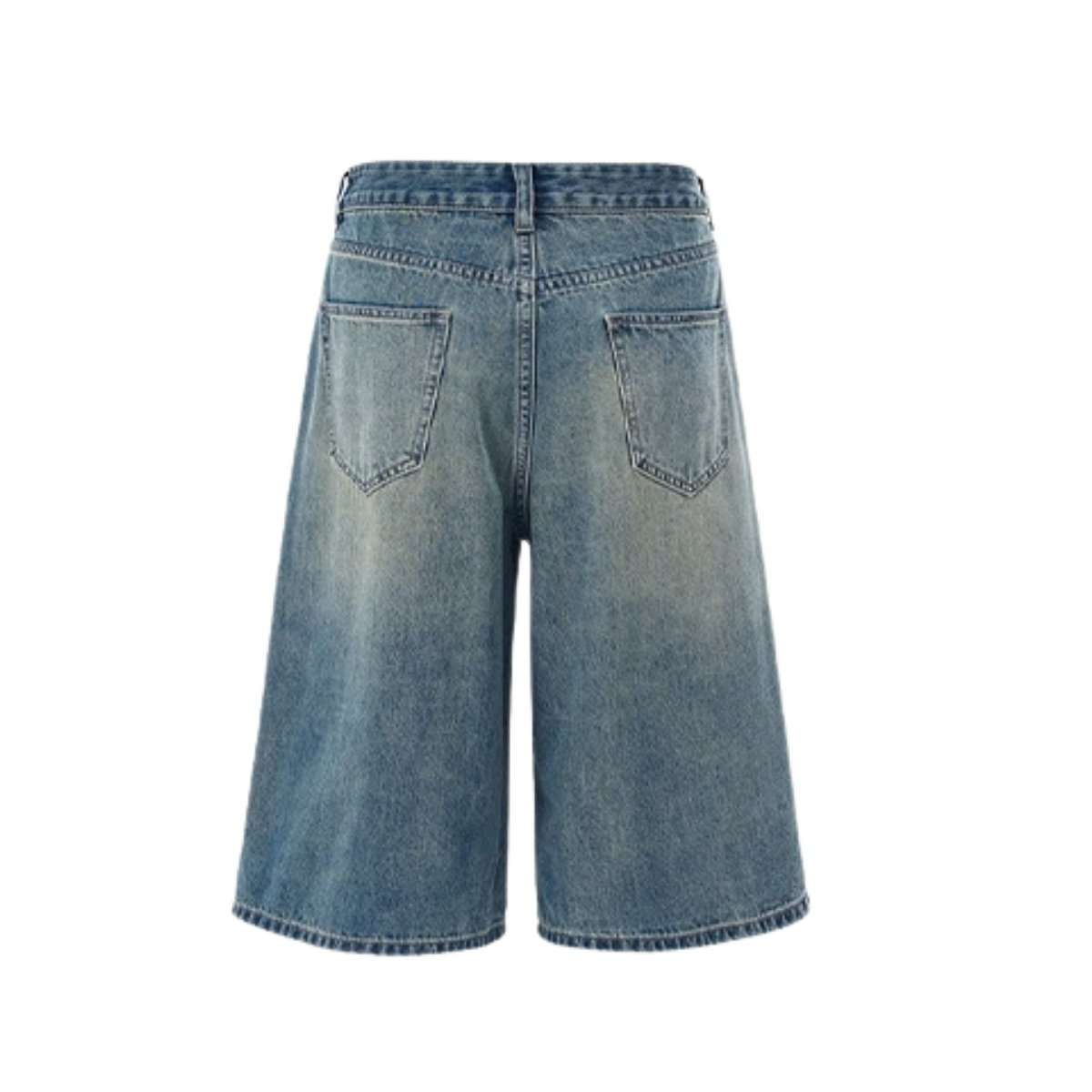 Y2K Loose Fit Wide Leg Denim Shorts