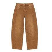 High Waisted Barrel Leg Jeans