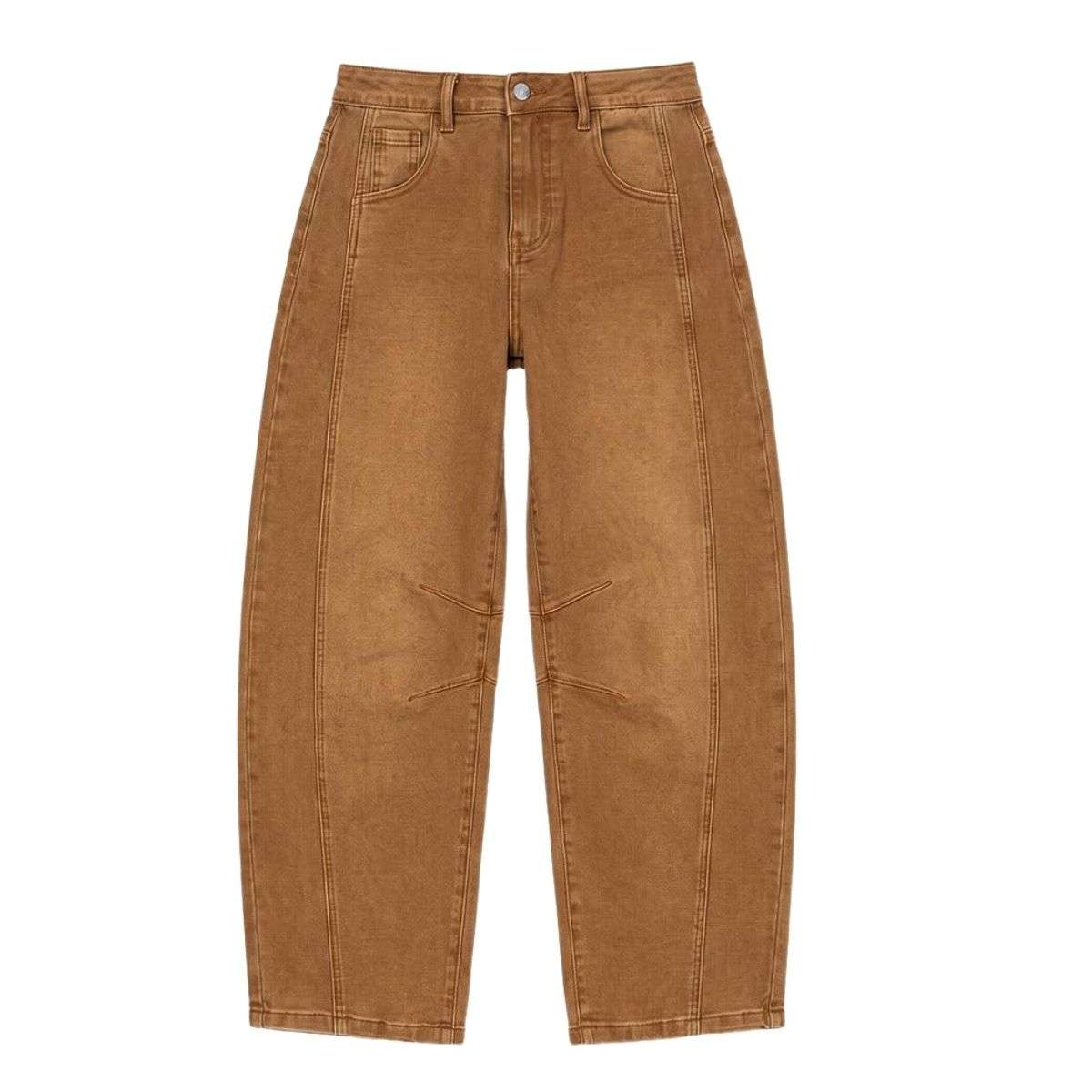 High Waisted Barrel Leg Jeans
