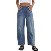High Waisted Baggy Barrel Jeans