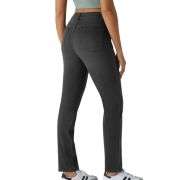 High Waisted Pull-On Straight Leg Jeans