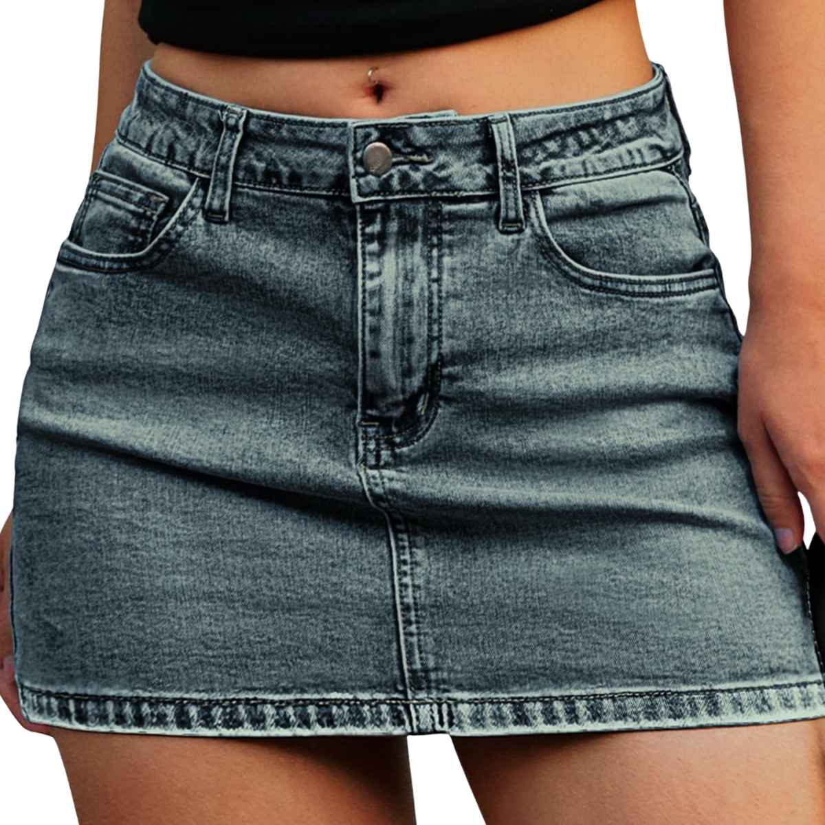 Women’s Stretch Denim Mini Skort