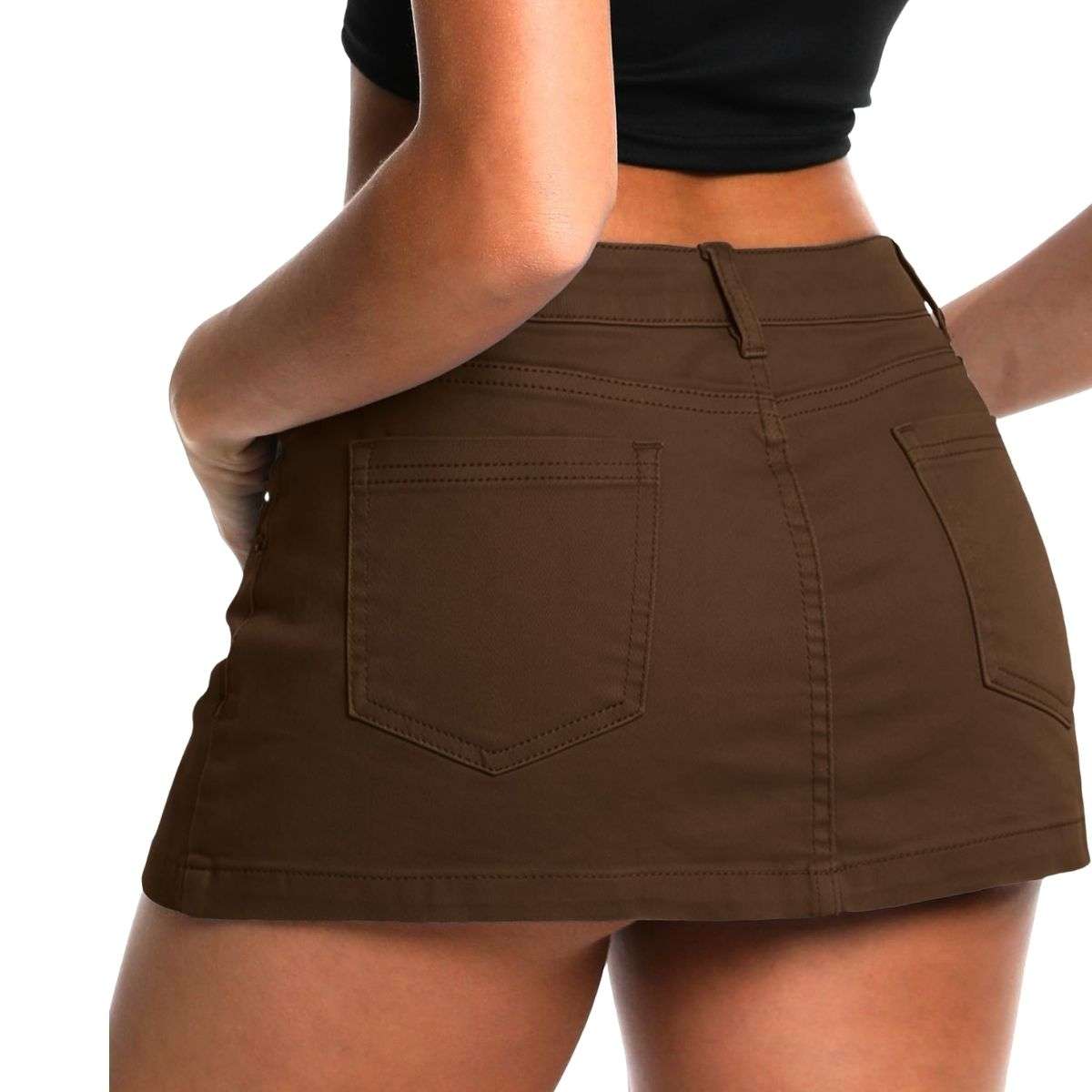 Y2K Low Rise Denim Mini Skort