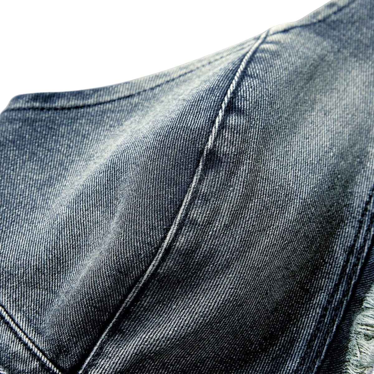 Women’s Y2K Backless Fringe Corset Denim Halter Top