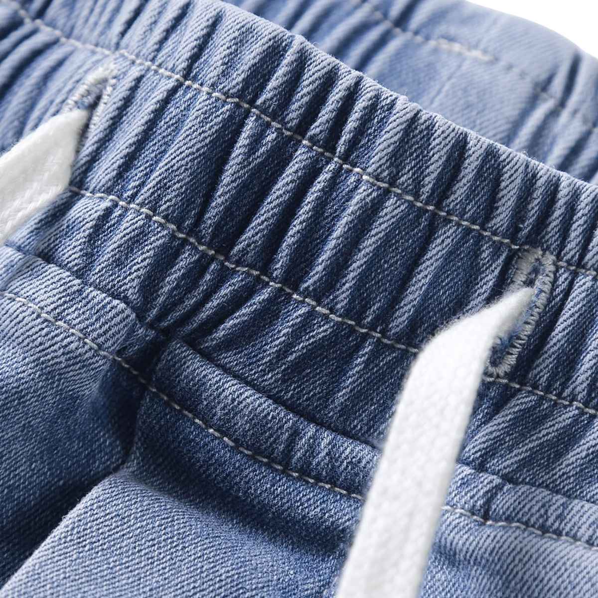 Men’s Elastic Waist Cargo Jeans