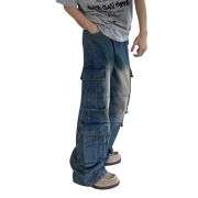 Women’s High Rise Baggy Cargo Jeans