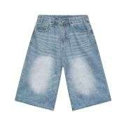 Y2K Loose Fit Wide Leg Denim Shorts