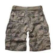Men’s 9-Pocket Cotton Utility Camo Cargo Shorts