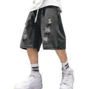 Men’s Baggy Ripped Cargo Denim Jorts