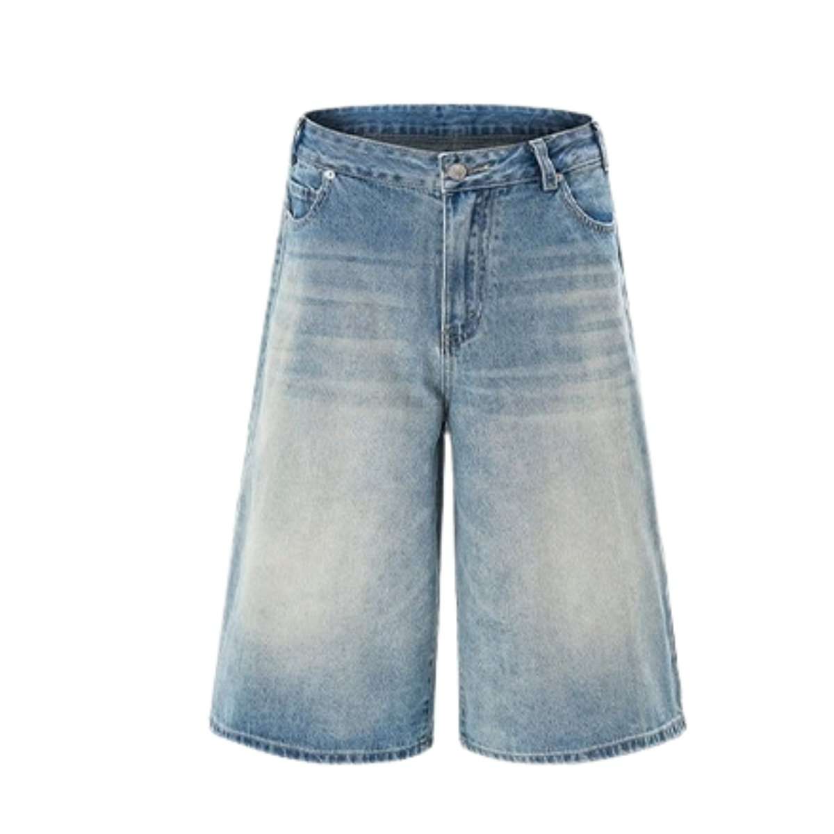 Y2K Loose Fit Wide Leg Denim Shorts