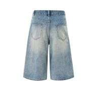 Y2K Loose Fit Wide Leg Denim Shorts
