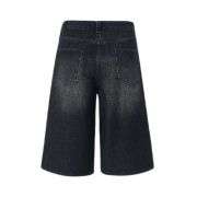 Y2K Loose Fit Wide Leg Denim Shorts