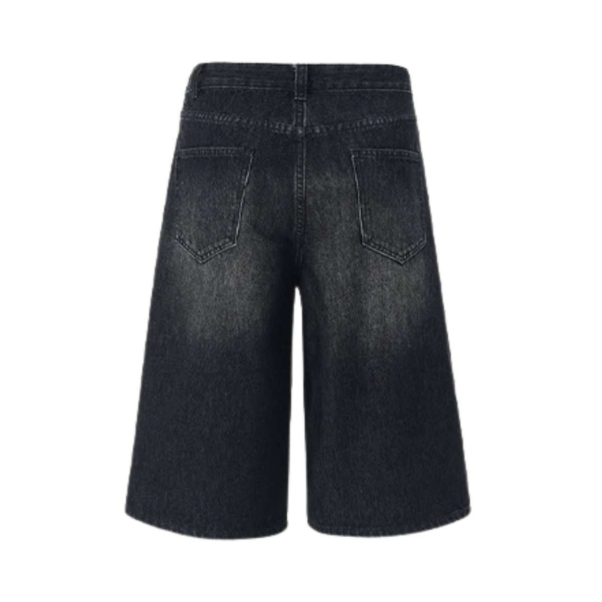 Y2K Loose Fit Wide Leg Denim Shorts
