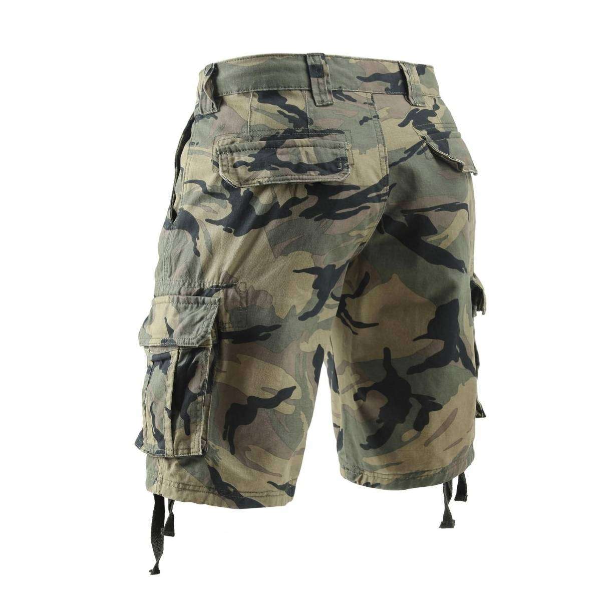 Men’s Multi-Pocket Camo Cargo Shorts
