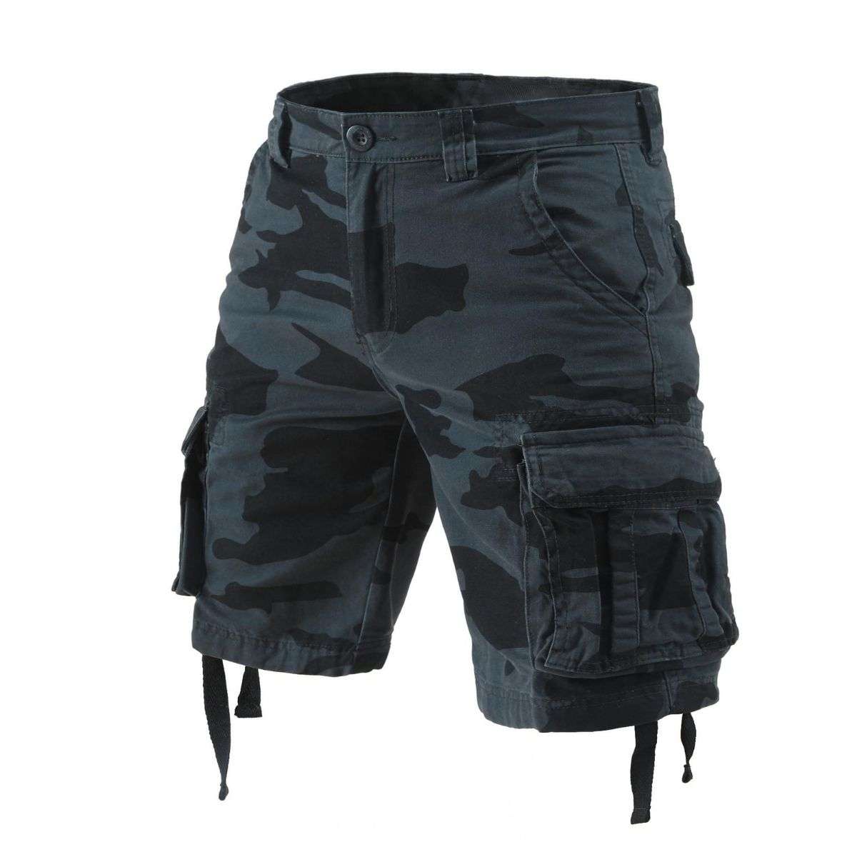 Men’s Multi-Pocket Camo Cargo Shorts