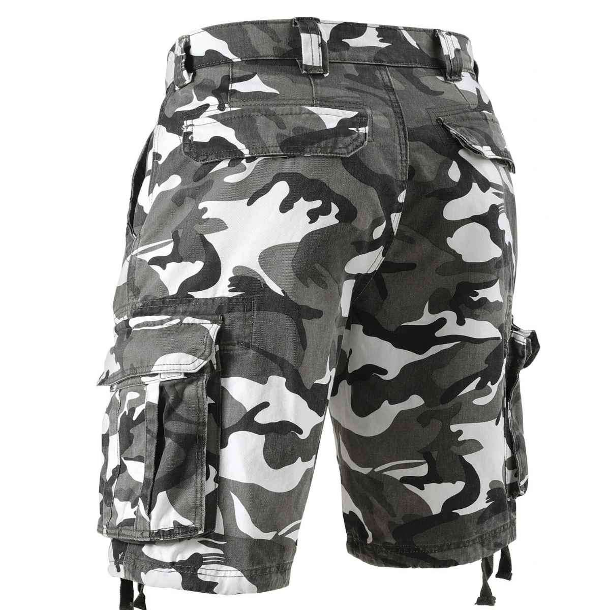 Men’s Multi-Pocket Camo Cargo Shorts