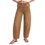 High Waisted Barrel Leg Jeans