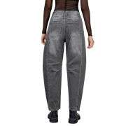 Women’s High-Waisted Distressed Barrel Leg Jeans