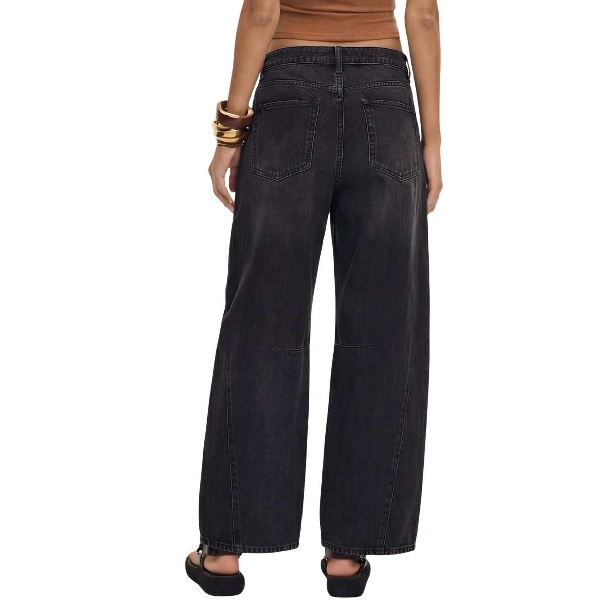 Y2K Mid Rise Barrel Jeans