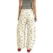 Vintage Polka Dot Barrel Jeans