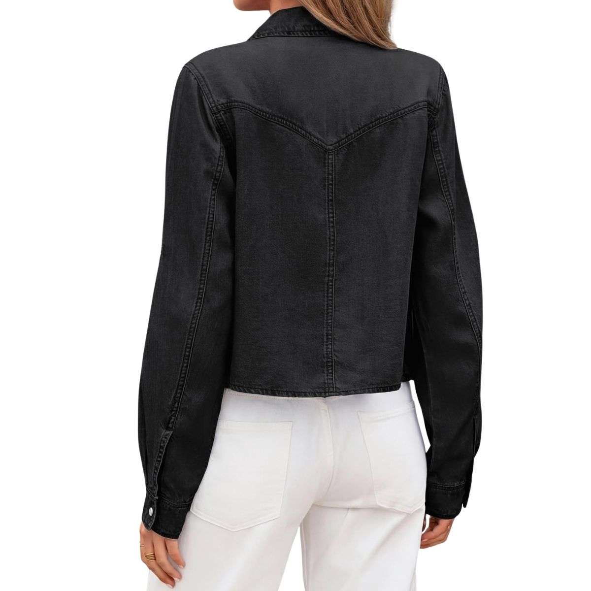 Women’s Tie-Front Denim Shirt