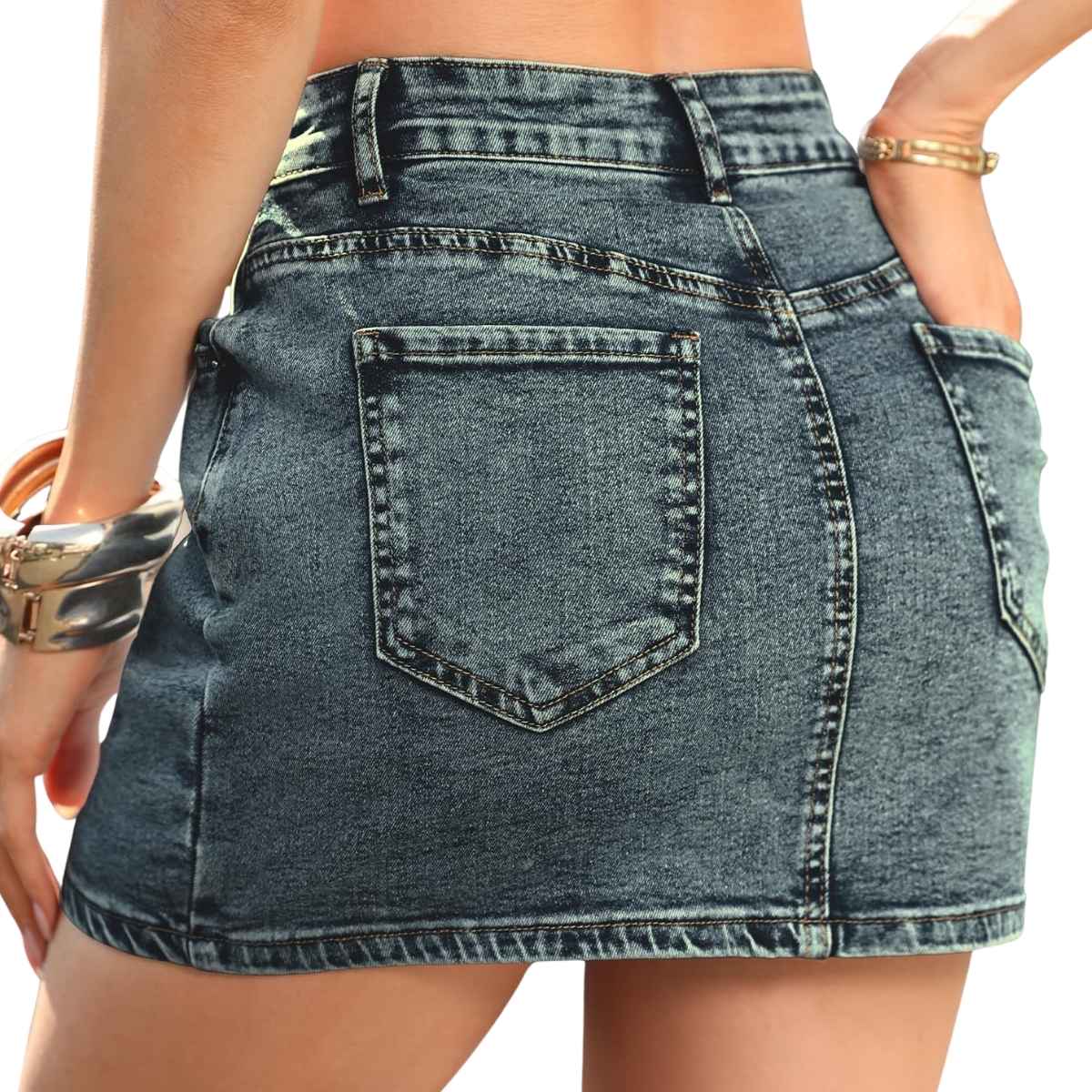 Women’s Stretch Denim Mini Skort