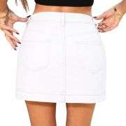Women’s Denim Mini Skirt with Built-In Shorts
