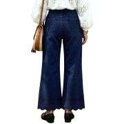 Women’s Embroidered Wide Leg Jeans