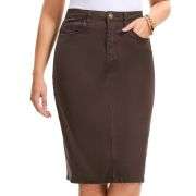 Women’s High Waisted Denim Midi Skirt