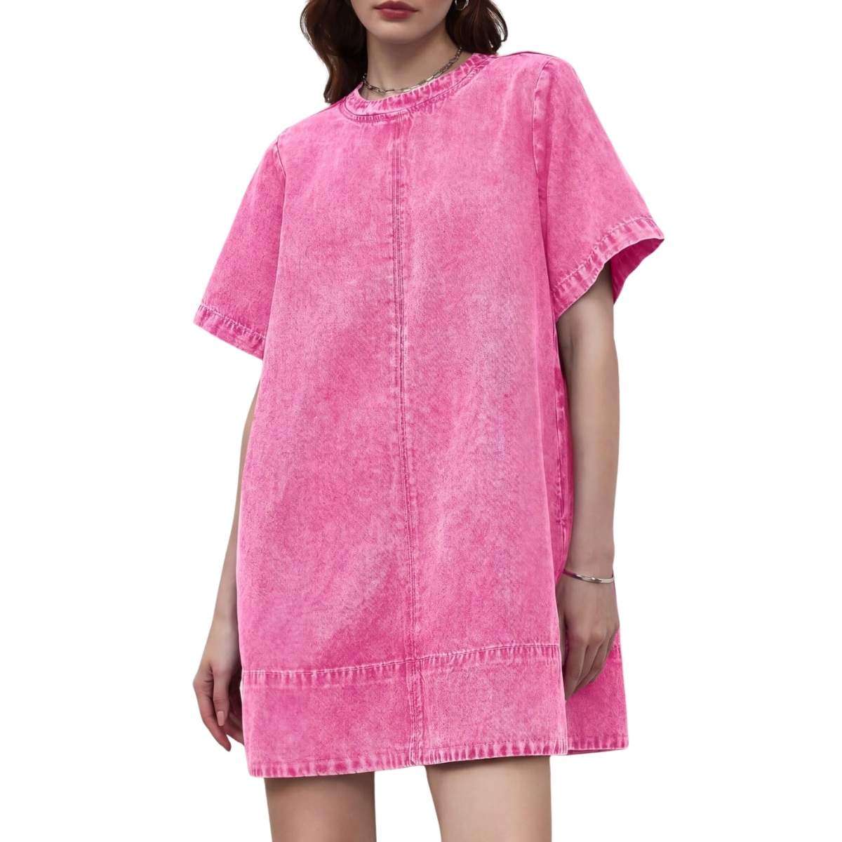 Women’s Summer Pockets Denim Mini Dress