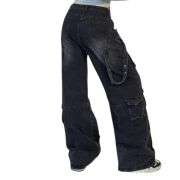 Women’s Y2K Low Rise Baggy Cargo Jeans