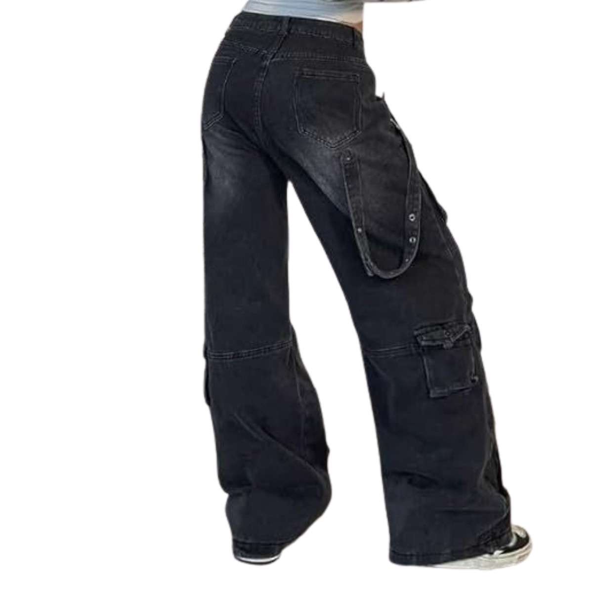 Women’s Y2K Low Rise Baggy Cargo Jeans