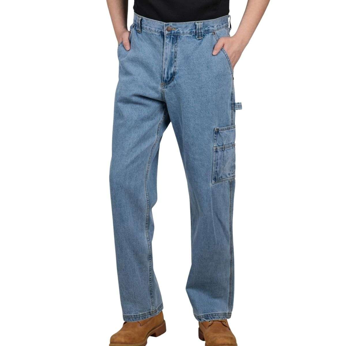 Men’s Utility Pockets & Hammer Loop Carpenter Work Pants