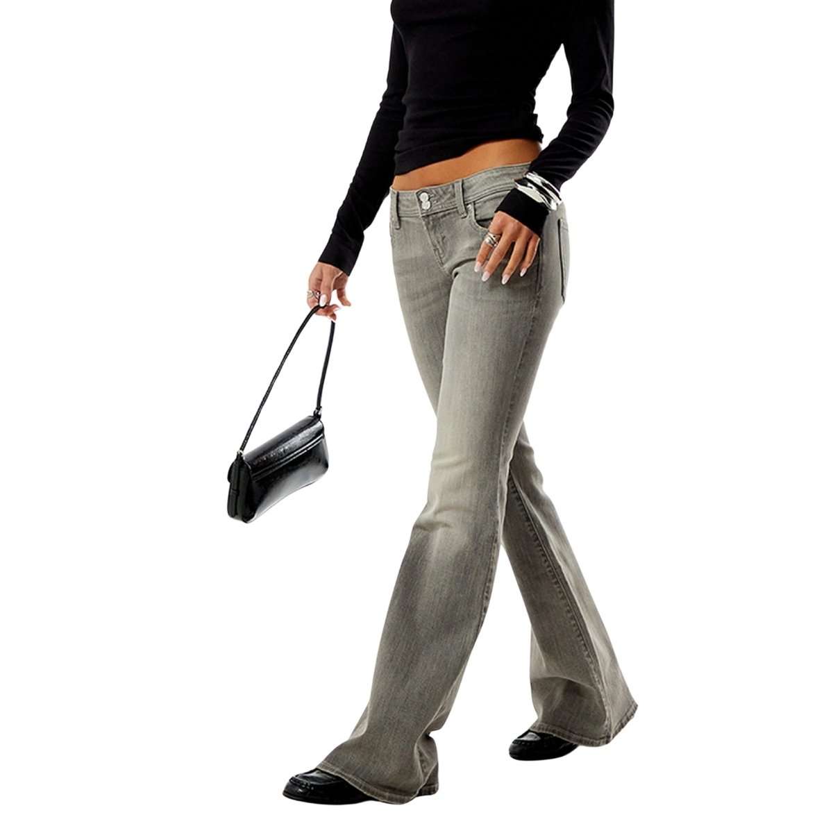 Ultra Low Rise Flare Jeans