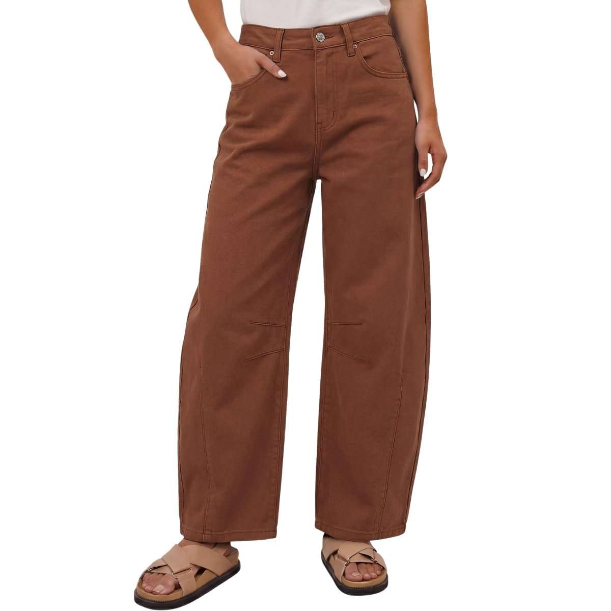 Y2K Mid Rise Barrel Jeans