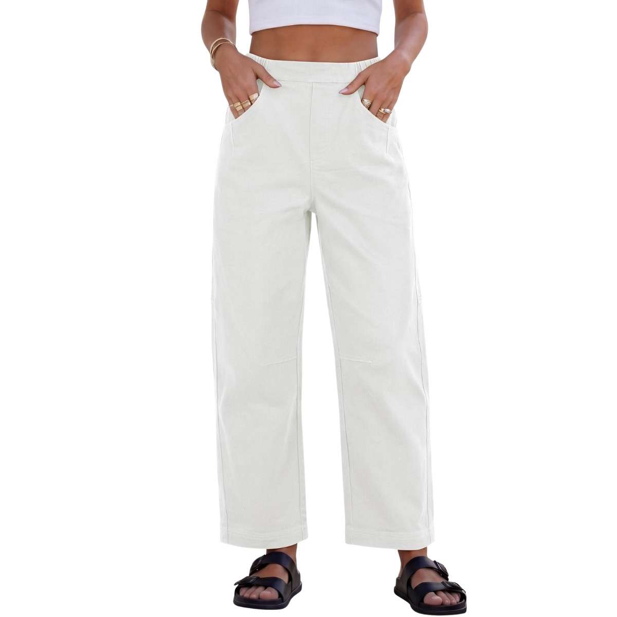 High Waisted Baggy Barrel Jeans