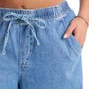Vacay Moods Pull On Tie Waist Jeans
