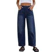 High Waisted Baggy Barrel Jeans