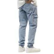 Men’s Elastic Waist Cargo Jeans