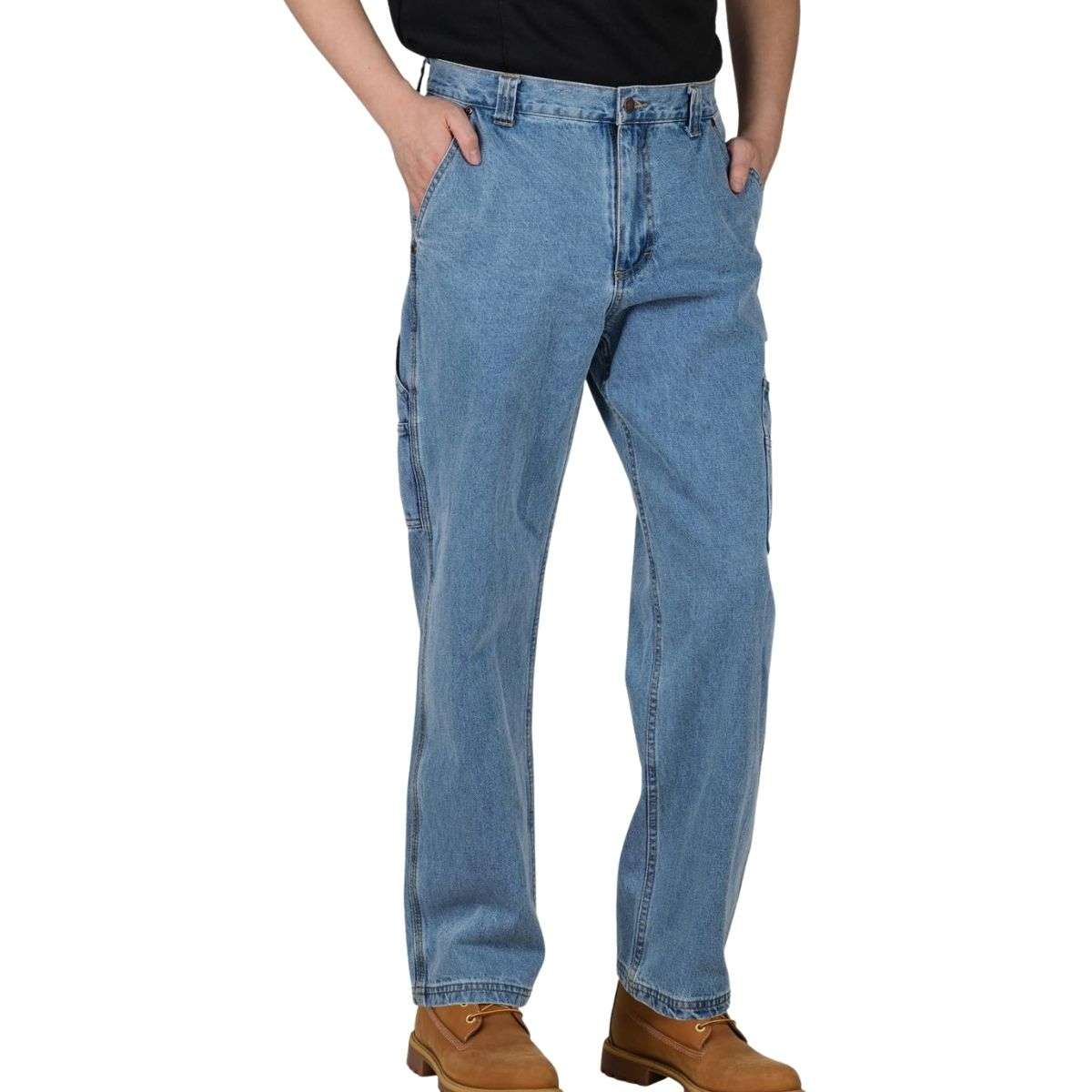 Men’s Utility Pockets & Hammer Loop Carpenter Work Pants