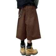 Y2K Loose Fit Wide Leg Denim Shorts