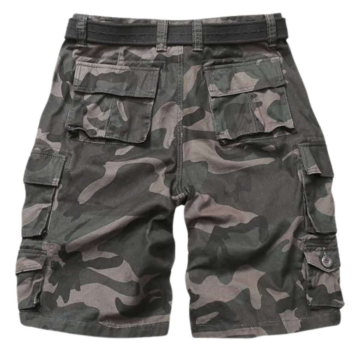 Men’s 9-Pocket Cotton Utility Camo Cargo Shorts