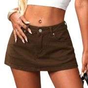 Y2K Low Rise Denim Mini Skort