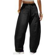 Women’s Y2K Elastic Waist Boyfriend Barrel Leg Jeans