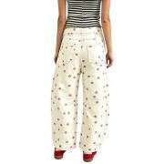 Vintage Polka Dot Barrel Jeans