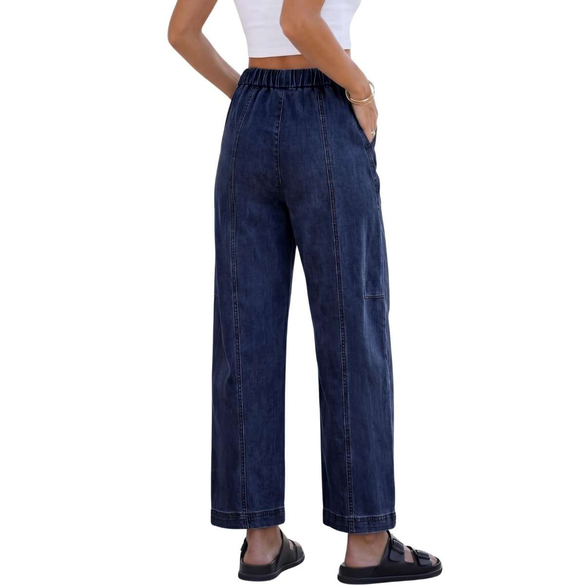 High Waisted Baggy Barrel Jeans