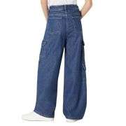 Women’s Ultra-Soft Relaxed-Fit Wide-Leg Cargo Jeans