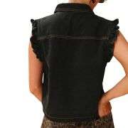 Y2K Cropped Denim Vest