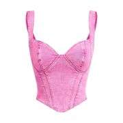 Women’s Denim Corset Tank Top