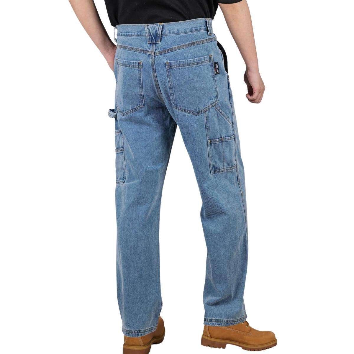 Men’s Utility Pockets & Hammer Loop Carpenter Work Pants